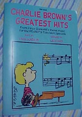 ピーナッツアニメ音楽の楽譜『CHARLIE BROWN'S GREATEST HITS』（HAL LEONARD社）
